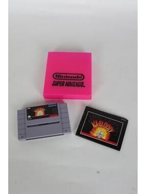 92 Nintendo SNES Ka-Blooey Game & Protector Cartridge Tested